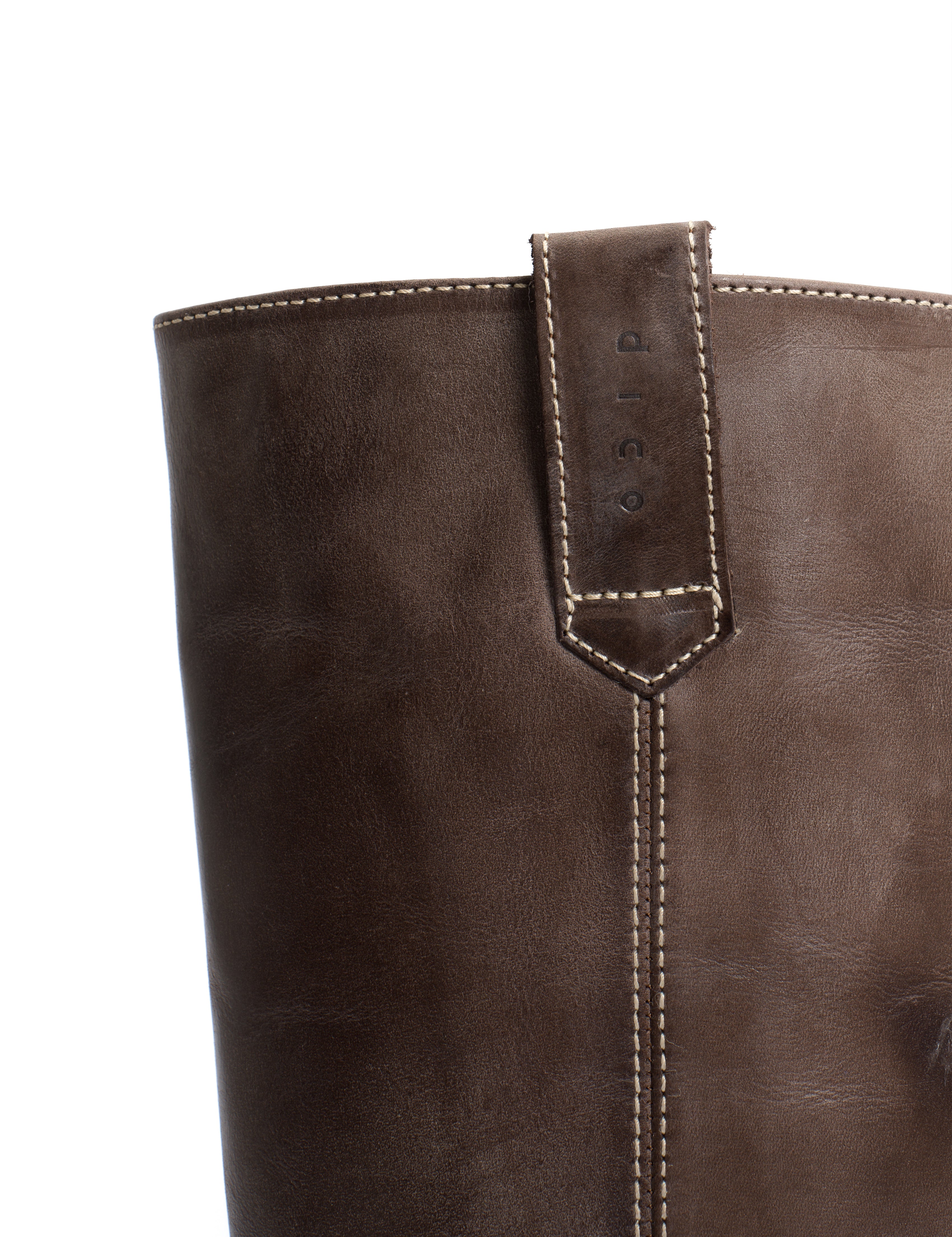 Ann Gaucho læderstøvler - Dark Brown